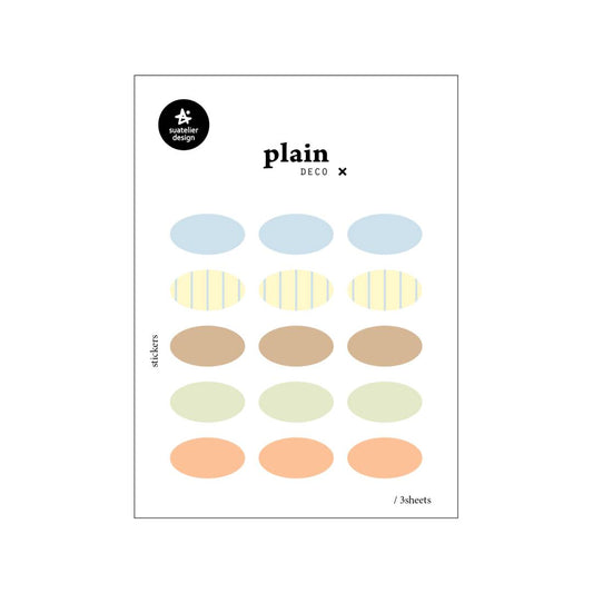 Suatelier Plain Deco Sticker Plain 90 made from premium PET material, these transparent stickers blend seamlessly onto any surface.