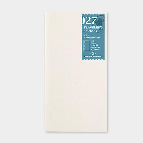 Traveler's Notebook Refill 027 (Regular Size) - Watercolor Paper