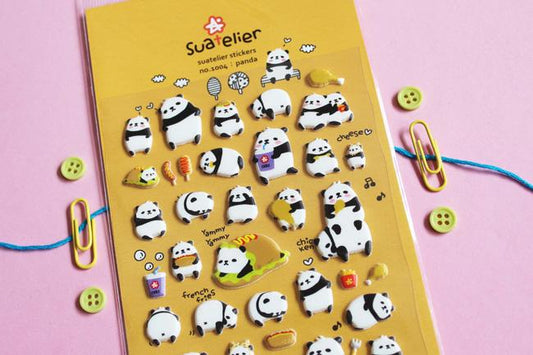 Suatelier Panda sticker (1004) | Washi Wednesday