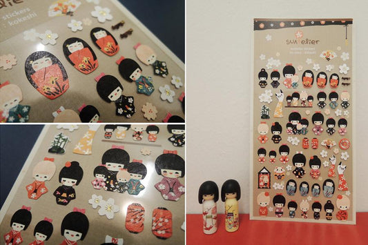 Suatelier Kokeshi sticker (1010) | Washi Wednesday