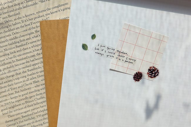 Suatelier Flower Letter sticker