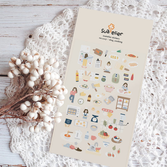 Suatelier Vlog Cooking Sticker