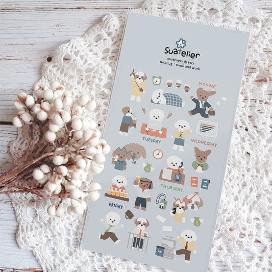 Suatelier Work and Work Sticker