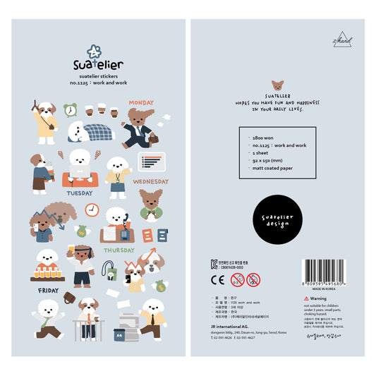 Suatelier Work and Work Sticker