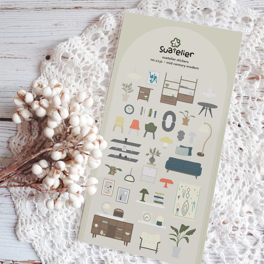 Suatelier Mid-Century Modern Sticker
