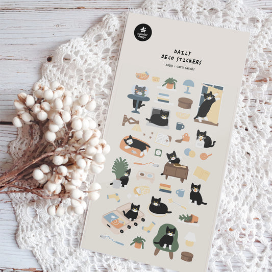 Suatelier Cat's Catch Sticker