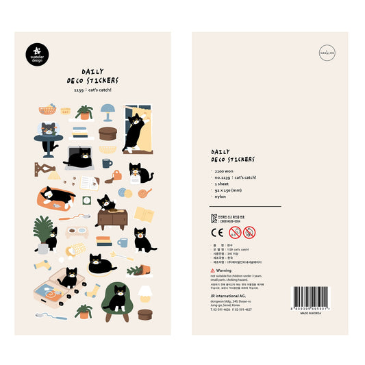 Suatelier Cat's Catch Sticker