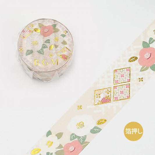BGM Japanese Goldfish Camellia Washi Tape