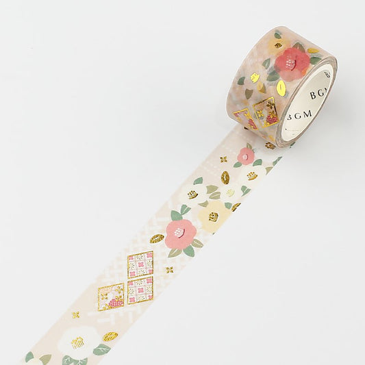 BGM Japanese Goldfish Camellia Washi Tape