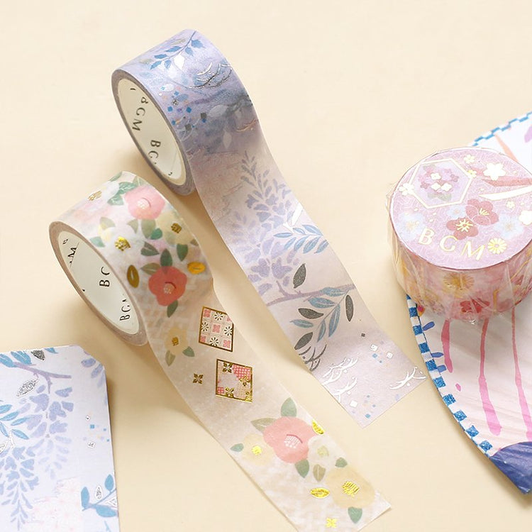 BGM Japanese Goldfish Camellia Washi Tape