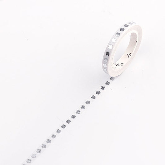 BGM Silver Clover Washi Tape