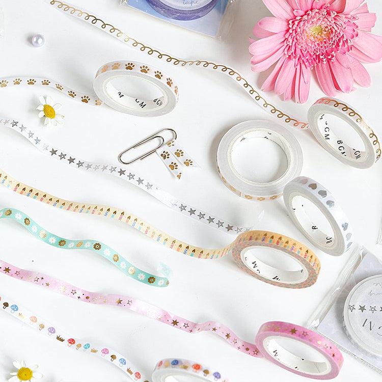 BGM Silver Clover Washi Tape