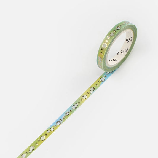 BGM Gold Soap Bubbles Washi Tape