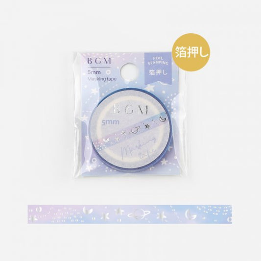 BGM Silver / Galaxy Washi Tape