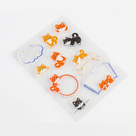 BGM Memo Shiba Inu Clear Stamp