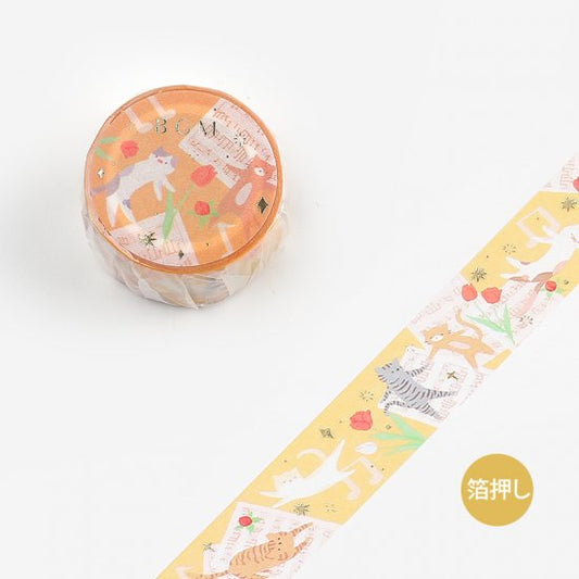 BGM Cat Song Washi Tape