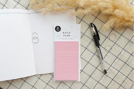 Suatelier Daily Plan Sticky Memo Pink
