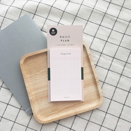Suatelier Daily Plan Sticky Memo Brown