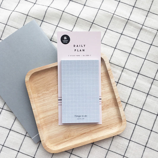 Suatelier Daily Plan Sticky Memo Blue