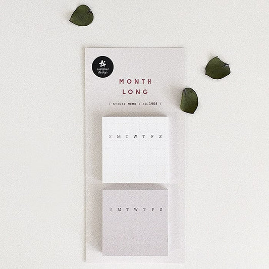 Suatelier Month Long Sticky Memo
