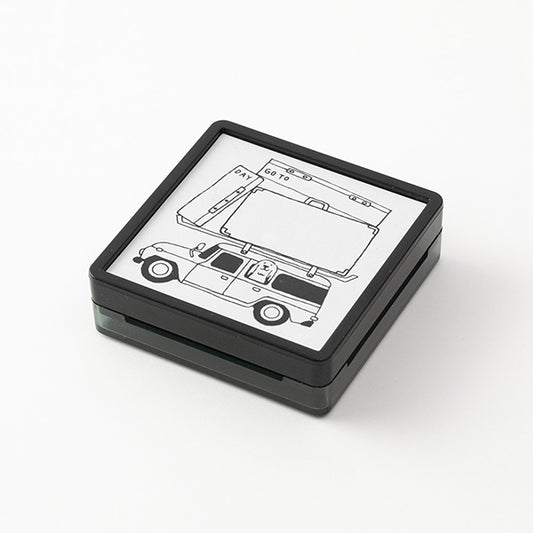 Midori Paintable Stamp Pre-inked Going out