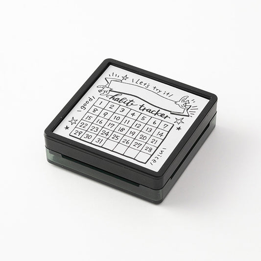 Midori Paintable Stamp Pre-inked habit tracker