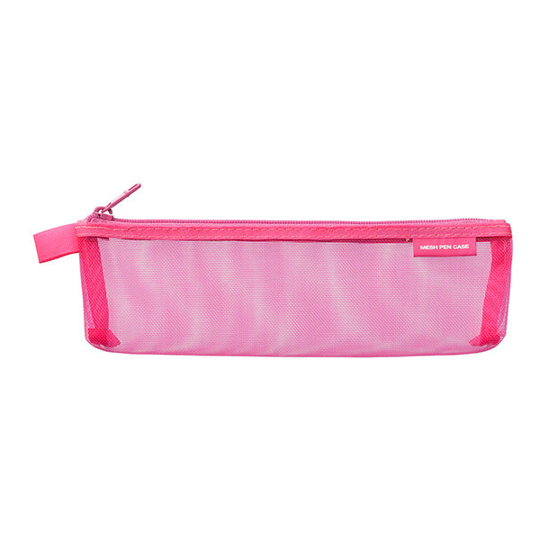 CL Mesh Pen Pouch Pink