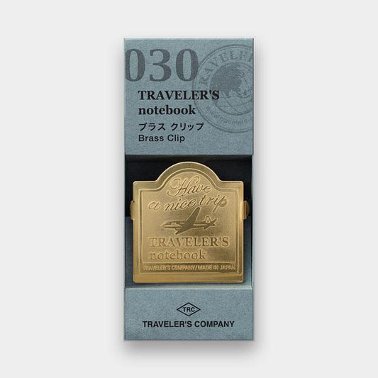 Traveler's Notebook Refill 030 (Regular Size) - Brass Clip Airplane