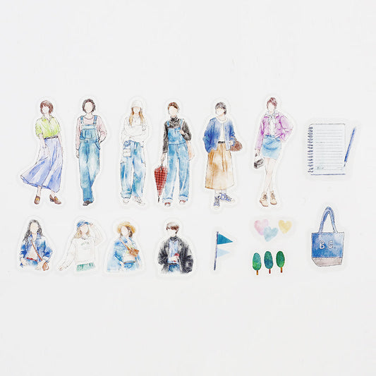 BGM Coordinating Stickers: Today's Me - Denim