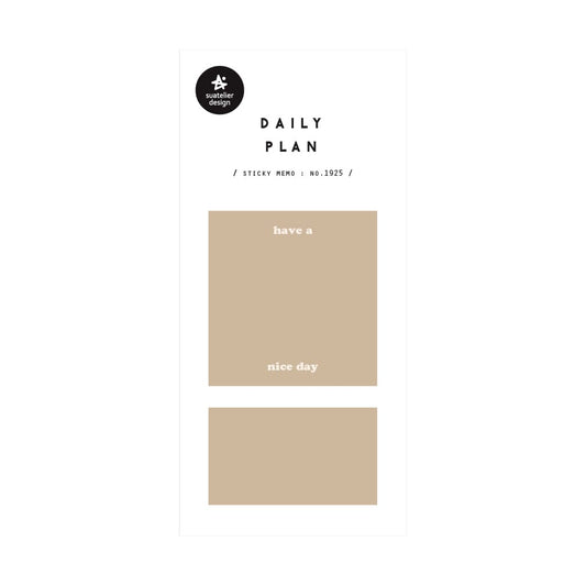 Suatelier Daily Plan 19 Sticky Memo