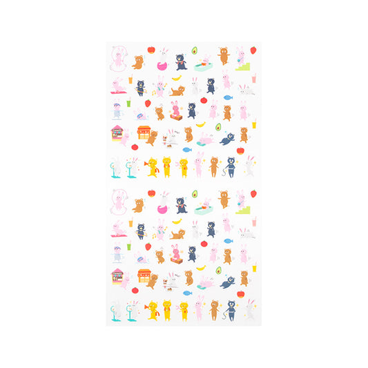 Midori Sticker Achievement Diet Animals