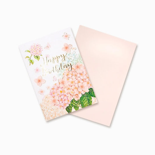 D'Won Card Alles Gute zum Geburtstag Hortensie