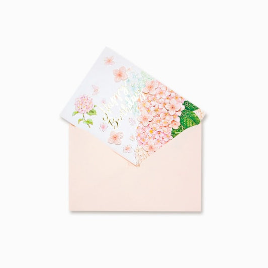 D'Won Card Alles Gute zum Geburtstag Hortensie
