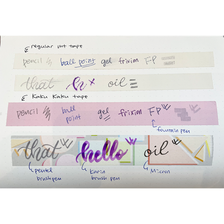 MT Kaku Kaku "Write And Draw" Washi Tape - Dull Yellow