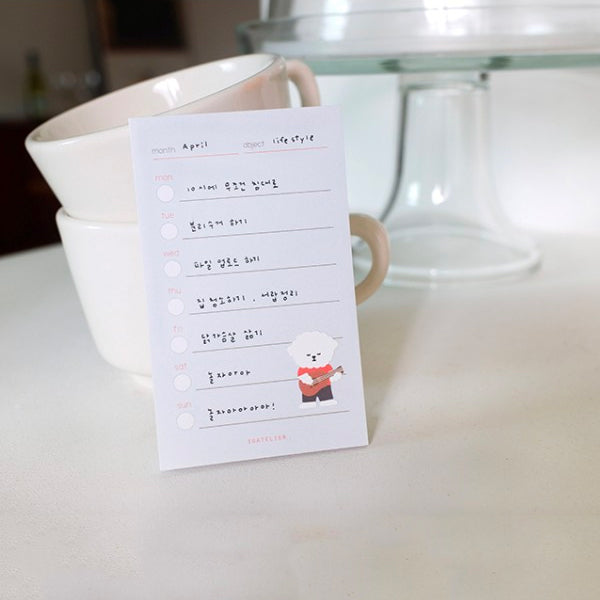 Suatelier Sticky Memo Weekly Plan