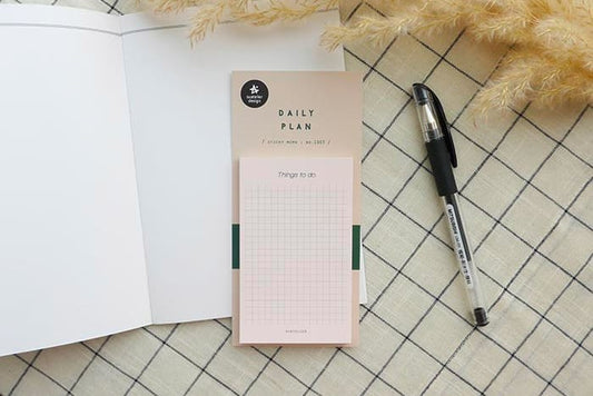 Suatelier Daily Plan Sticky Memo Brown