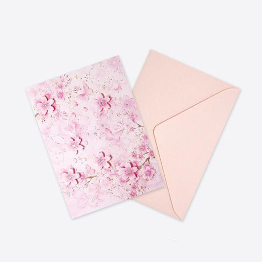 D'Won Card Butterfly Dark Pink