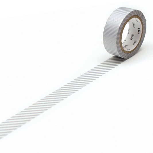 MT Deco Washi Tape Stripe Silver