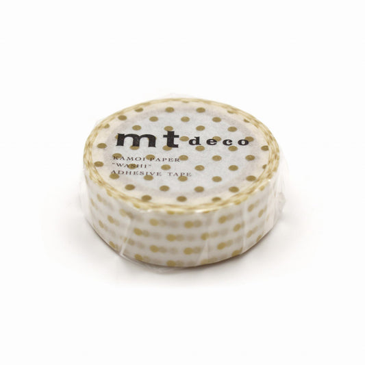 MT Deco Washi Tape Dot S Gold