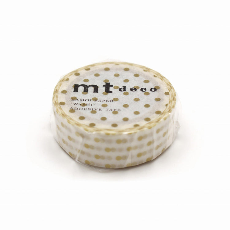 MT Deco Washi Tape Dot S Gold