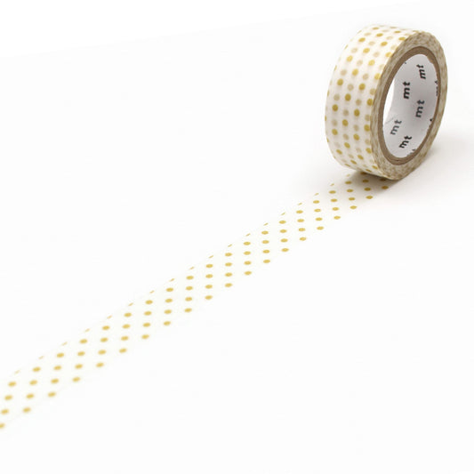MT Deco Washi Tape Dot S Gold