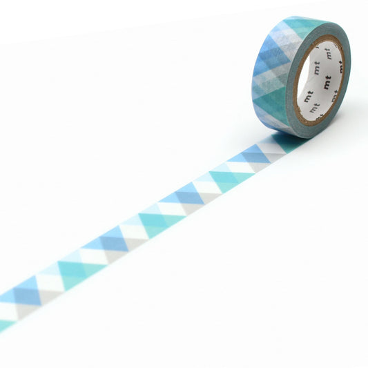 MT Deco Washi Tape Triangle And Diamond Blue