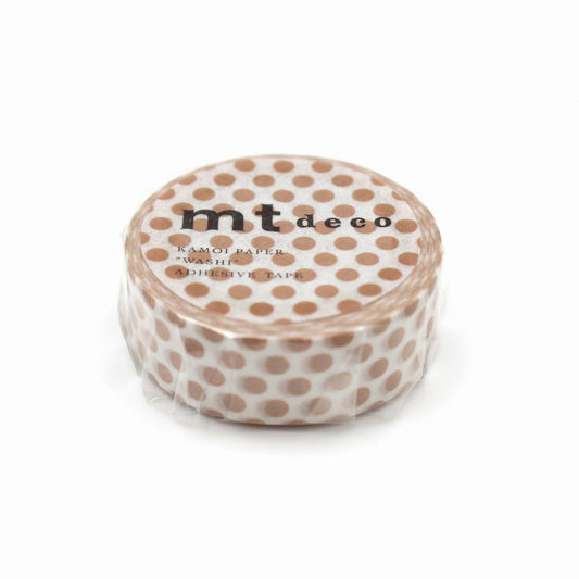 MT Deco Washi Tape Dot Milk Tea