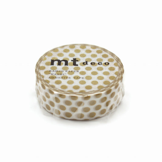 MT Deco Washi Tape Dot Gold 2