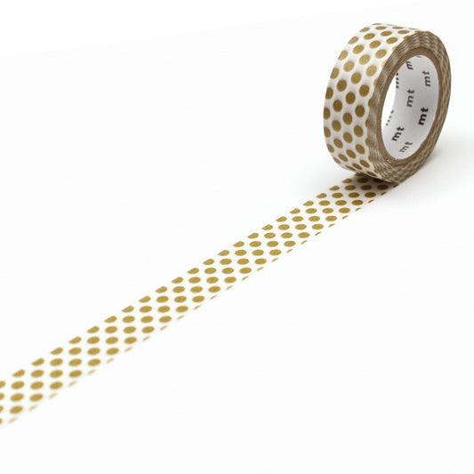 MT Deco Washi Tape Dot Gold 2