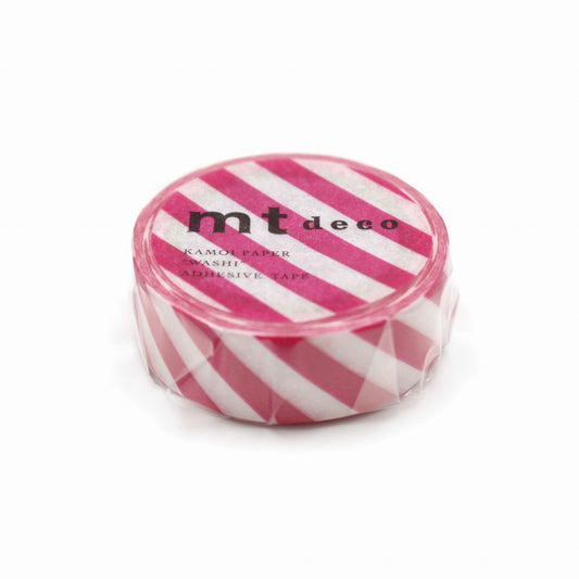 MT Deco Washi Tape Stripe Magenta