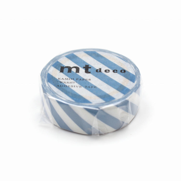 MT Deco Washi Tape Stripe Greyish Sky