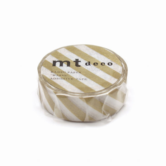MT Deko Washi Tape Streifen Gold 2