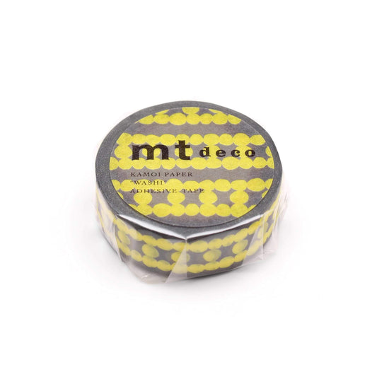 MT Masking Tape Deco Washi Tape Ladder Dot Yellow