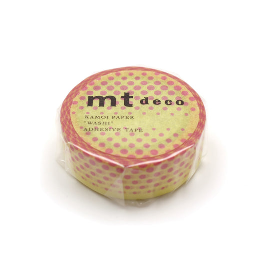 MT Deco Washi Tape Pop Dot Yellow